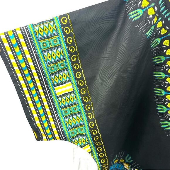 Advance Apparel African Dashiki Shirt Unisex Plus Size Black Green Blue Yellow - Picture 4 of 7
